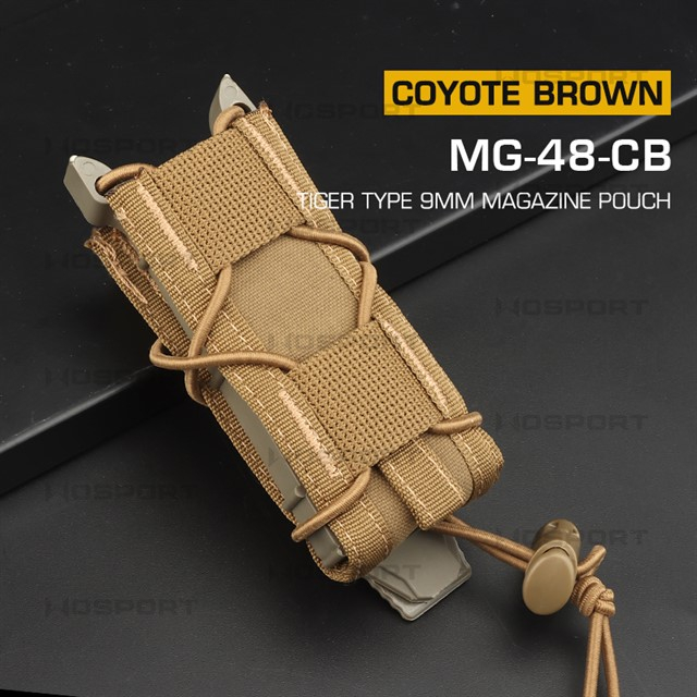 WST Tiger Type 9mm Magazine Molle Pouch - Coyote OD-A-WOSP107-COY asgbox.pl WST Tiger Type 9mm Magazine Molle Pouch - Coyote