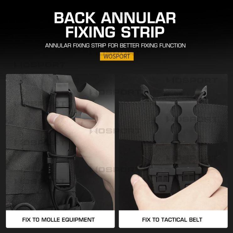 WST Tiger Type 5.56 Magazine Molle Pouch - Coyote OD-A-WOSP108-COY asgbox.pl WST Tiger Type 5.56 Magazine Molle Pouch - Coyote - obrazek 3