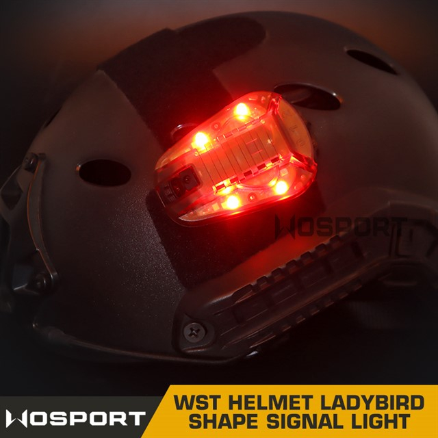 WST helmet signal light - TAN (red light) OD-A-WOSP115-RED asgbox.pl WST helmet signal light - TAN (red light) - obrazek 4
