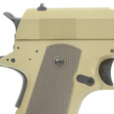 CYMA Electric M1911 Fixed Airsoft Pistol (CM.123 TN) - TAN OD-A-CY0062-TAN asgbox.pl