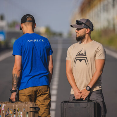 T-Shirt ANAREUS Spider logo - BLUE OD-A-ANAR47-S asgbox.pl