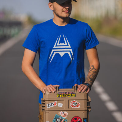 Alternative view of T-Shirt ANAREUS Spider logo - BLUE