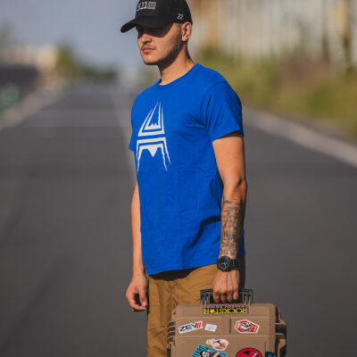 T-Shirt ANAREUS Spider logo - BLUE OD-A-ANAR47-S asgbox.pl