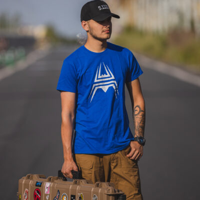 T-Shirt ANAREUS Spider logo - BLUE OD-A-ANAR47-S asgbox.pl