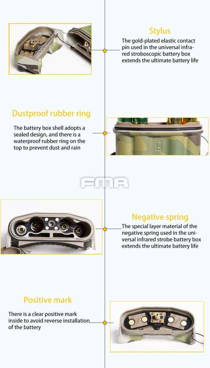 FMA PVS-31 Functional NVG Battery Case with IR Beacon - MC OD-A-TB1401-MC asgbox.pl FMA PVS-31 Functional NVG Battery Case with IR Beacon - MC - obrazek 5