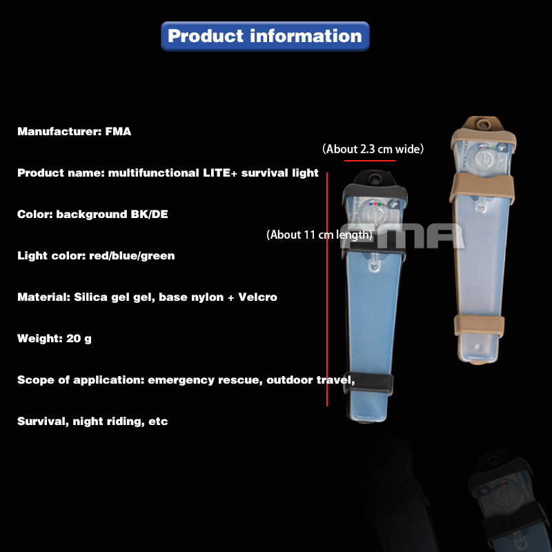 FMA V-LITE Multi-Color Tactical Position Safety Marker, Tan Case - Multicolor OD-A-TB1396-DE asgbox.pl FMA V-LITE Multi-Color Tactical Position Safety Marker, Tan Case - Multicolor - obrazek 2