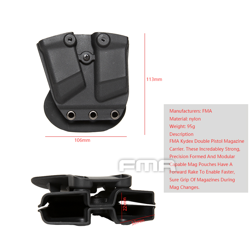 FMA Kydex Double Magazine Carrier / Pouch - FG OD-A-TB1367-FG asgbox.pl FMA Kydex Double Magazine Carrier / Pouch - FG - obrazek 5