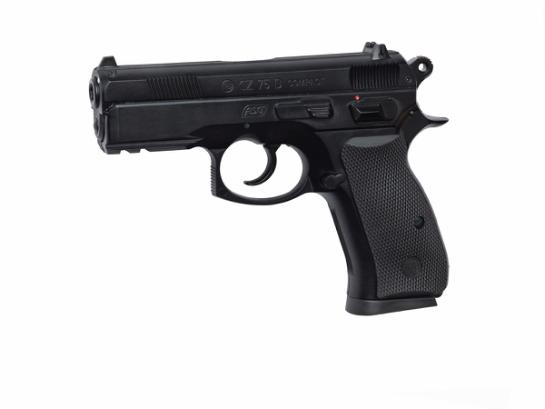 ASG CZ 75D Compact GNB Pistol (Fixed Slide) - Black OD-A-ASG001 asgbox.pl ASG CZ 75D Compact GNB Pistol (Fixed Slide) - Black