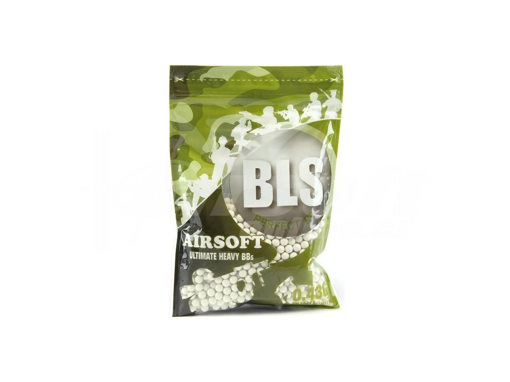 BLS BIO pellets 0,43g, 1000 BBs - White OD-A-1BA-PLA43 asgbox.pl BLS BIO pellets 0,43g, 1000 BBs - White