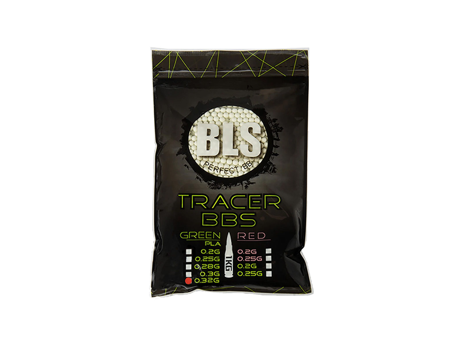 BLS 0,32g TRACER BIO pellets, 3125 BBS - Green OD-A-1KG-PLATR32 asgbox.pl BLS 0,32g TRACER BIO pellets, 3125 BBS - Green