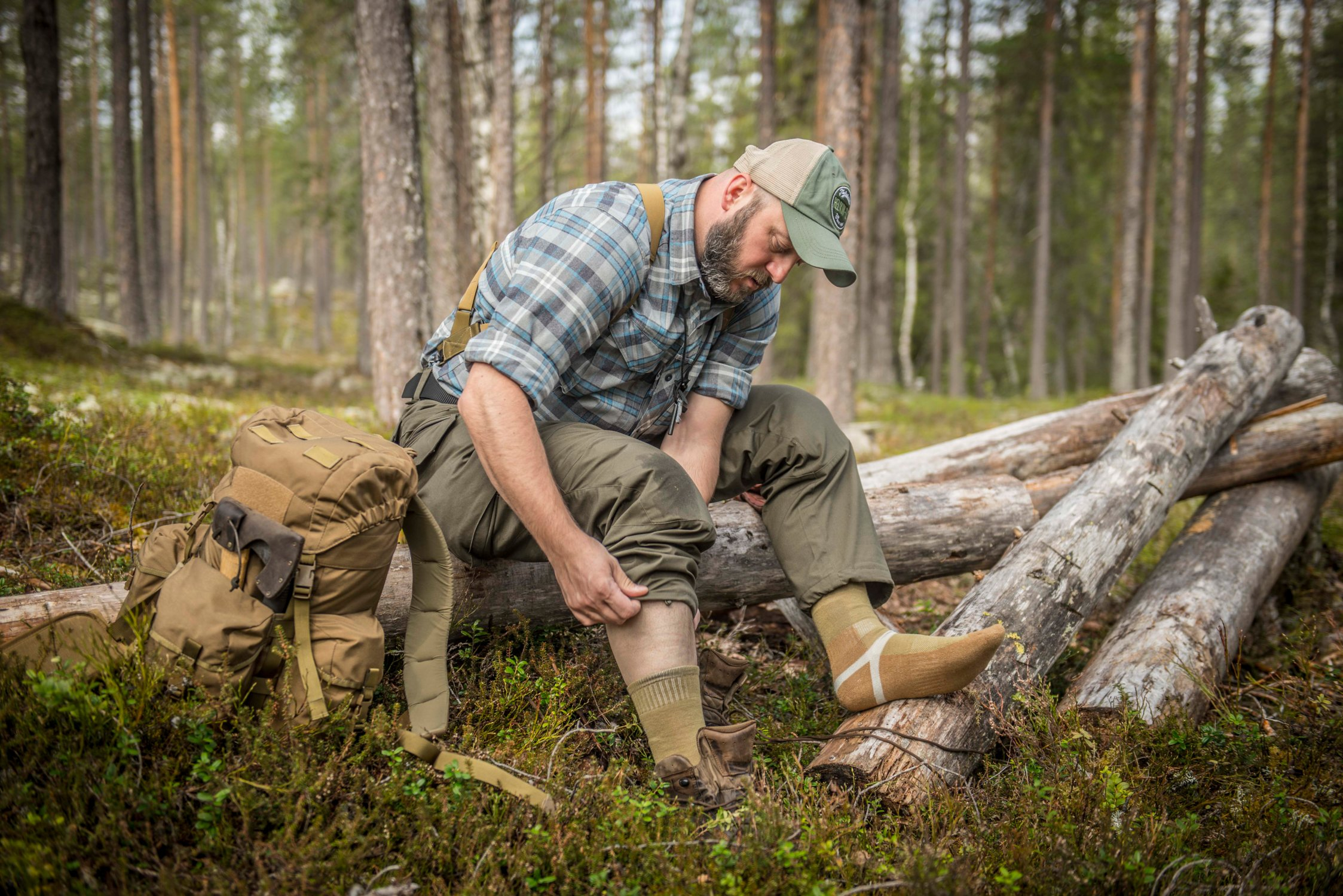 HELIKON MERINO Socks - Green/Coyote OD-A-SK-MSC-MW-0211A-B04 asgbox.pl HELIKON MERINO Socks - Green/Coyote - obrazek 5