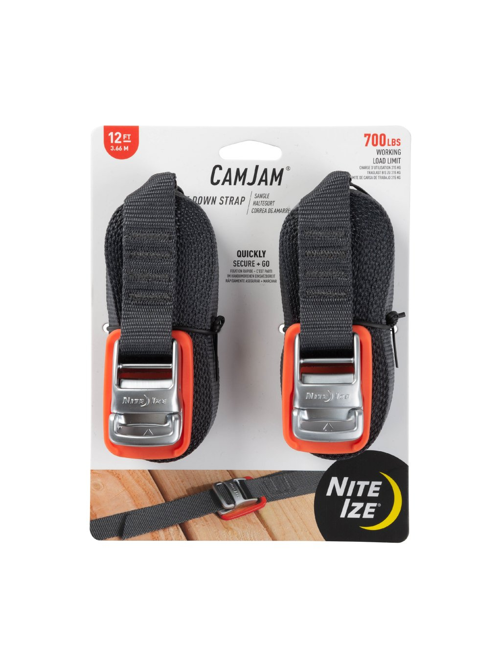 Nite Ize CamJam(R) Tie Down Straps 12ft - 2 Pack OD-A-CJWR12-09-2R6 asgbox.pl Nite Ize CamJam(R) Tie Down Straps 12ft - 2 Pack