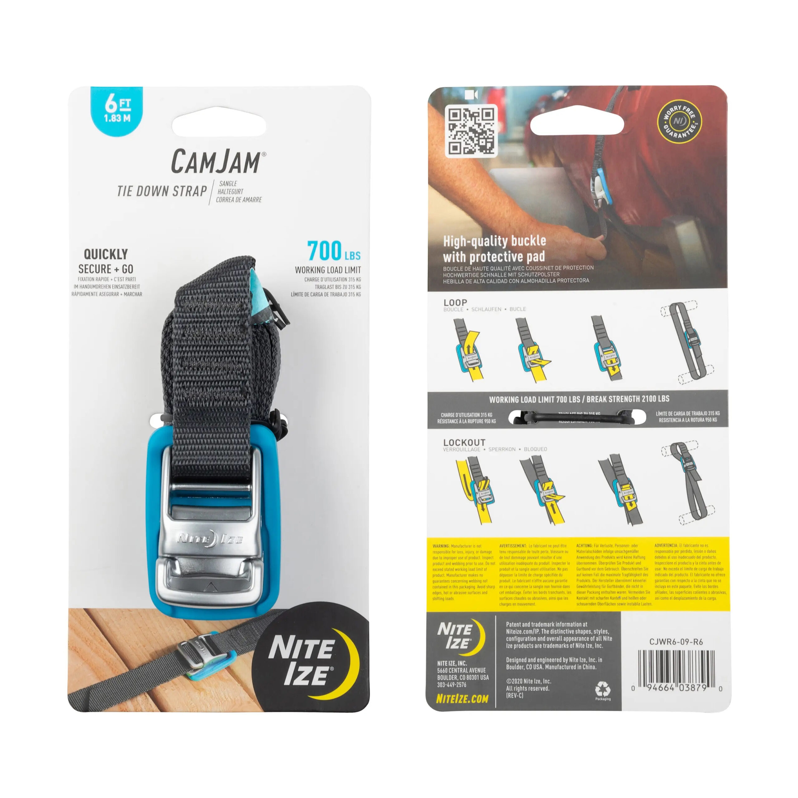 Nite Ize CamJam(R) Tie Down Straps 6ft OD-A-CJWR6-09-R6 asgbox.pl Nite Ize CamJam(R) Tie Down Straps 6ft