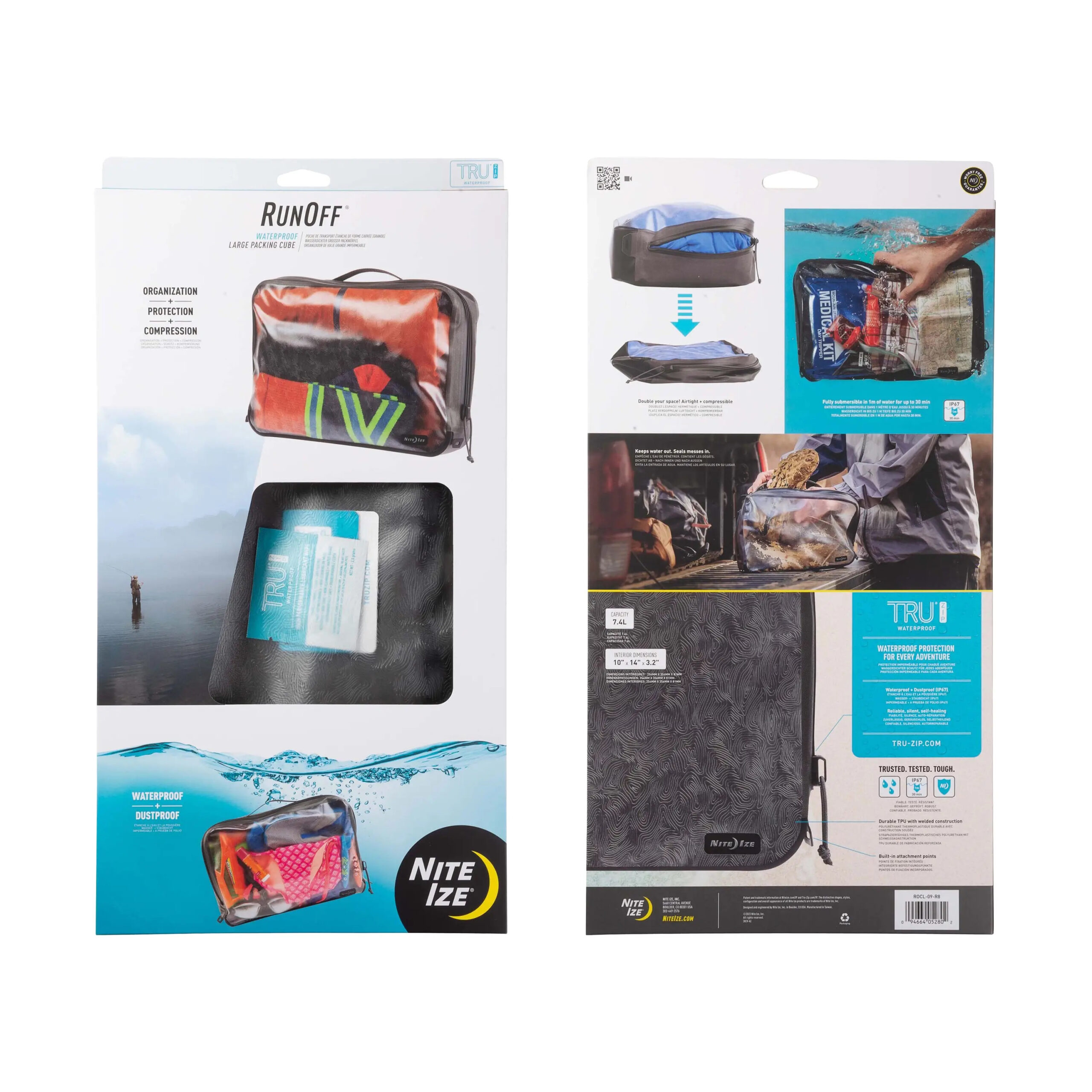 Nite Ize RunOff(R) Waterproof Packing Cube - large OD-A-ROCL-09-R3 asgbox.pl Nite Ize RunOff(R) Waterproof Packing Cube - large