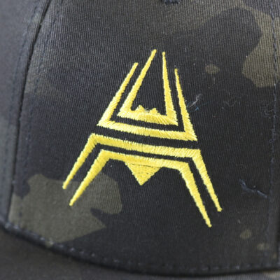 Retro Trucker Cap ANAREUS Spider logo yellow - Multicam BLACK(R) OD-A-ANAR59-MCB asgbox.pl