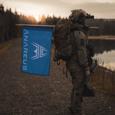 Alternative view of ANAREUS Game Mode Flag 60x90 cm - Blue