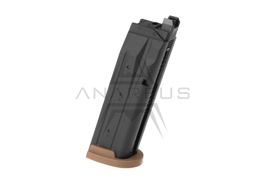 SIG AIR P320 M17 / M18 GBB Magazine, 21 BBs - Tan OD-A-SIGAIR04-TAN asgbox.pl SIG AIR P320 M17 / M18 GBB Magazine, 21 BBs - Tan
