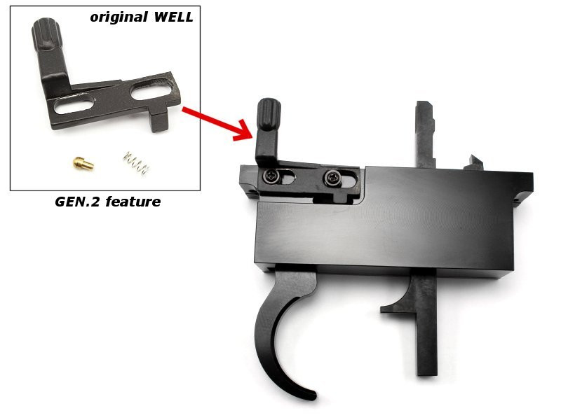 CNC trigger set for L96 rifles MB01,04,05,08,14..., Gen.2 OD-A-ASPRO281 asgbox.pl CNC trigger set for L96 rifles MB01,04,05,08,14..., Gen.2 - obrazek 2