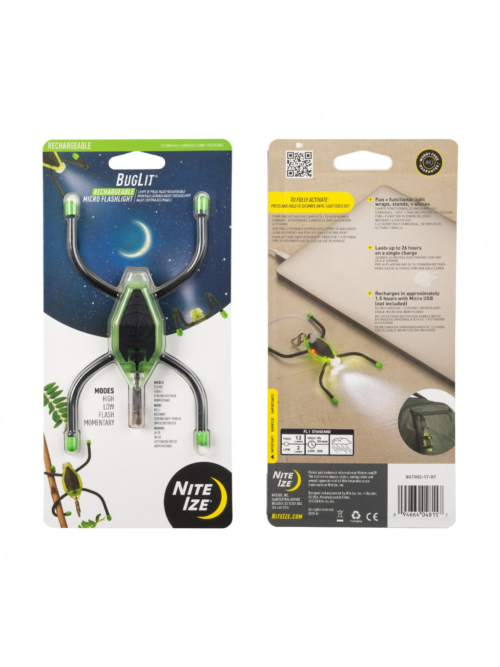 Rechargeable Microlight Nite Ize BugLit(R) - Lime Black OD-A-BGTR02-17-R7 asgbox.pl Rechargeable Microlight Nite Ize BugLit(R) - Lime Black
