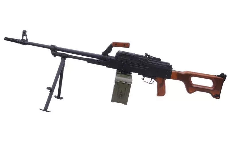 A a K PKM Machine Gun - Black/Dark Wood OD-A-AK00077 asgbox.pl A a K PKM Machine Gun - Black/Dark Wood