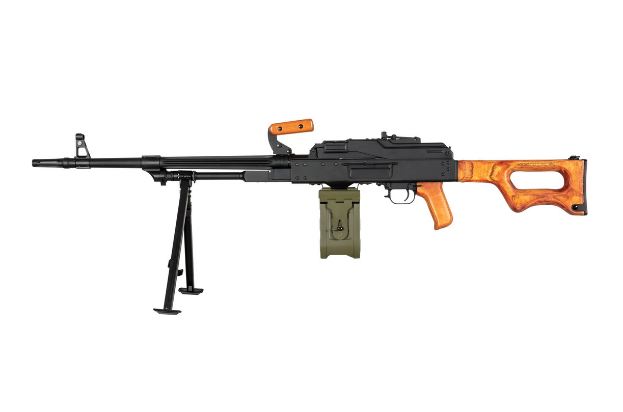 A a K PKM Machine Gun - Black/Light Wood OD-A-AK00046 asgbox.pl A a K PKM Machine Gun - Black/Light Wood