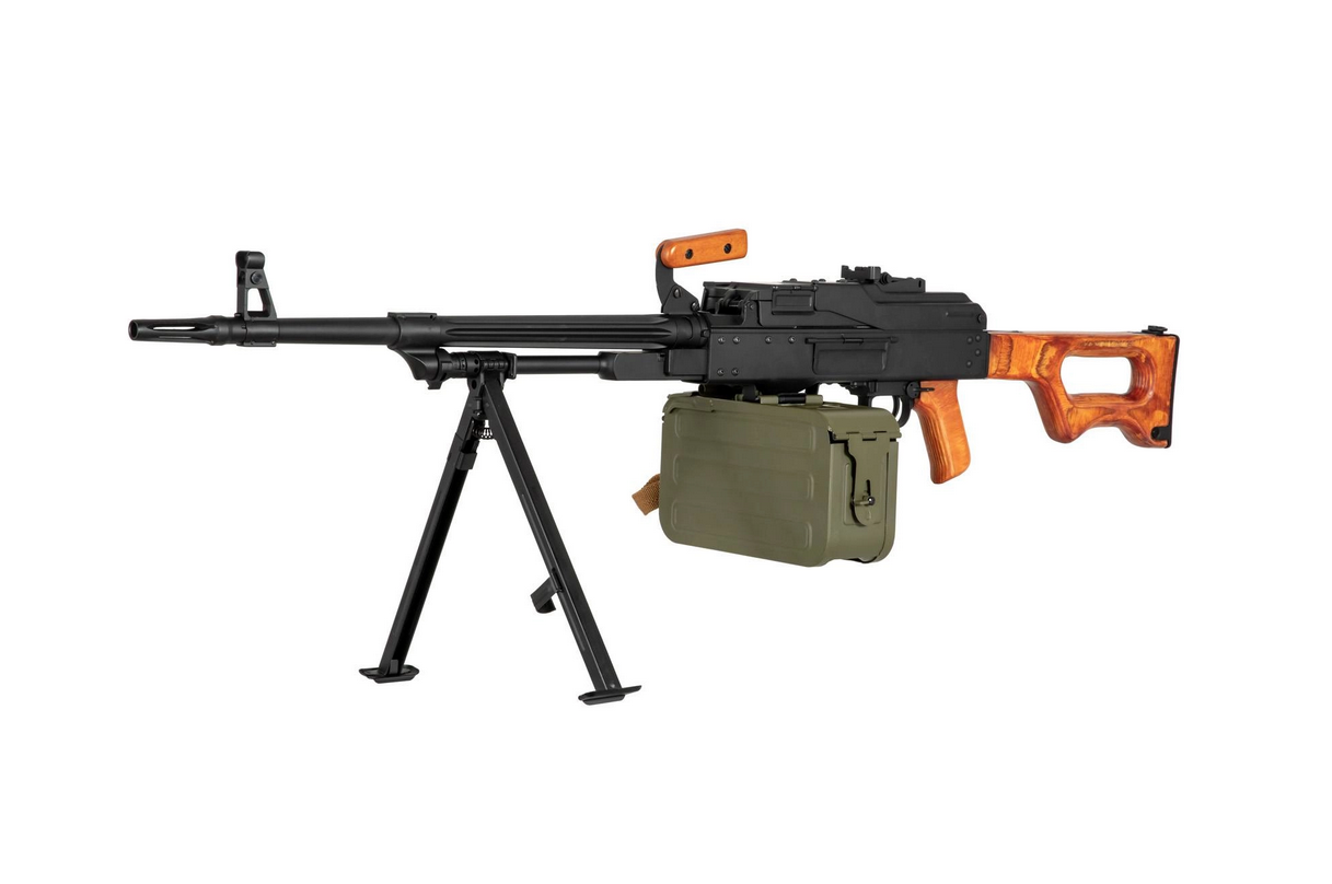 A a K PKM Machine Gun - Black/Light Wood OD-A-AK00046 asgbox.pl A a K PKM Machine Gun - Black/Light Wood - obrazek 2