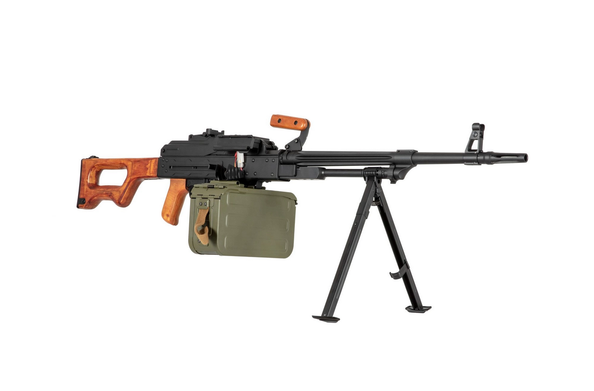A a K PKM Machine Gun - Black/Light Wood OD-A-AK00046 asgbox.pl A a K PKM Machine Gun - Black/Light Wood - obrazek 3