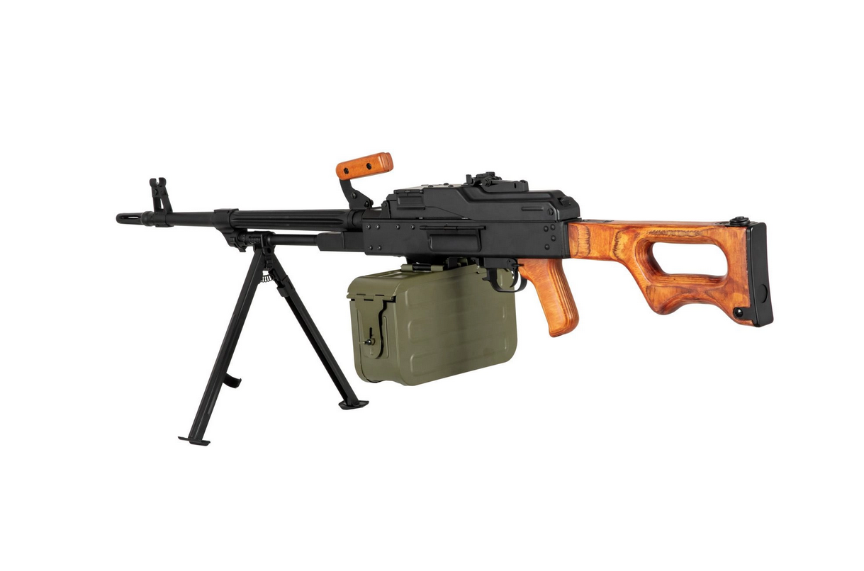 A a K PKM Machine Gun - Black/Light Wood OD-A-AK00046 asgbox.pl A a K PKM Machine Gun - Black/Light Wood - obrazek 4