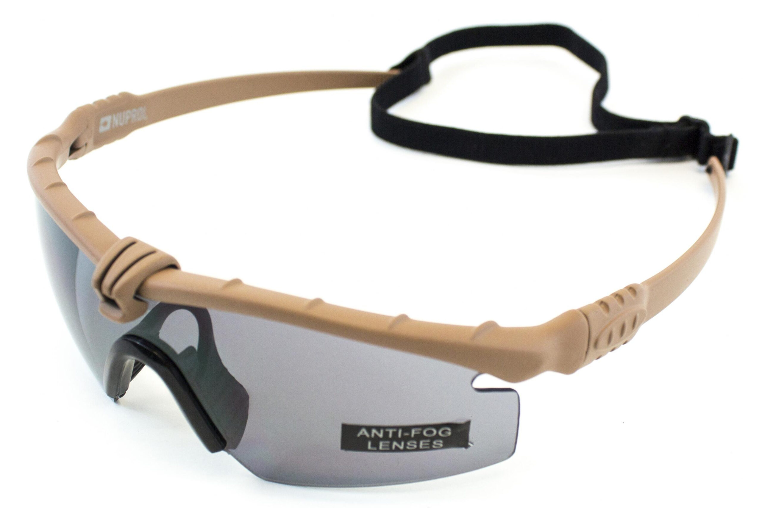 NUPROL Safety Glasses BATTLE PRO'S, Smoked Lens - Tan OD-A-NUPROL042-TANSM asgbox.pl NUPROL Safety Glasses BATTLE PRO'S, Smoked Lens - Tan