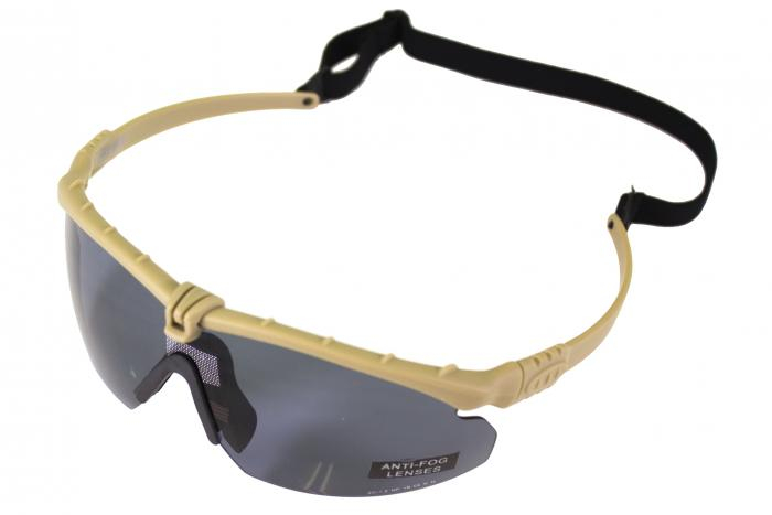NUPROL Safety Glasses BATTLE PRO'S (with Insert), Smoked Lens - Tan OD-A-NUPROL043-TANSM asgbox.pl NUPROL Safety Glasses BATTLE PRO'S (with Insert), Smoked Lens - Tan