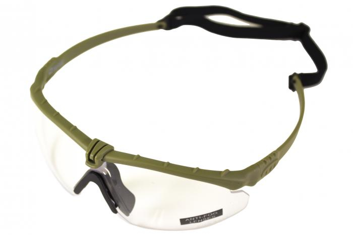 NUPROL Safety Glasses BATTLE PRO'S (with Insert), Clear Lens - Green OD-A-NUPROL043-ODCL asgbox.pl NUPROL Safety Glasses BATTLE PRO'S (with Insert), Clear Lens - Green