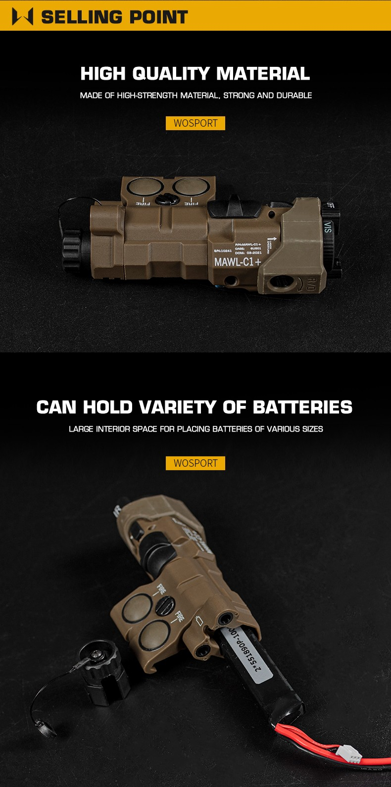 MAWL-C1 Battery Box - Black OD-A-WOSP131-BK asgbox.pl MAWL-C1 Battery Box - Black - obrazek 3