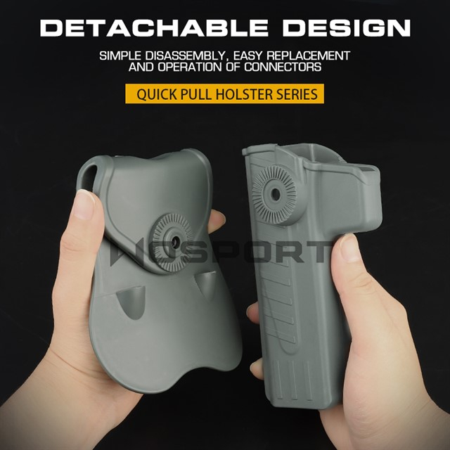 WST Belt Holster Hi-Capa, Right Hand - Black OD-A-WOSP137-BK asgbox.pl WST Belt Holster Hi-Capa, Right Hand - Black - obrazek 2