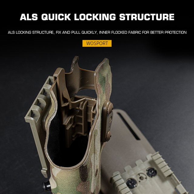 WST Holster 6354 DO for G-series 17 with X300 Flashlight - Black OD-A-WOSP141-BK asgbox.pl WST Holster 6354 DO for G-series 17 with X300 Flashlight - Black - obrazek 3