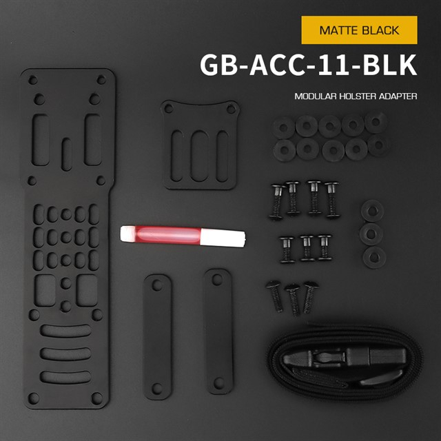 WST Modular Aluminium Holster Platform - Black OD-A-WOSP142-BK asgbox.pl WST Modular Aluminium Holster Platform - Black