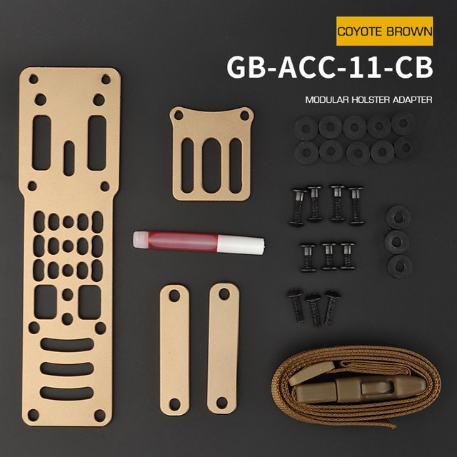 WST Modular Aluminium Holster Platform - Tan OD-A-WOSP142-TAN asgbox.pl WST Modular Aluminium Holster Platform - Tan