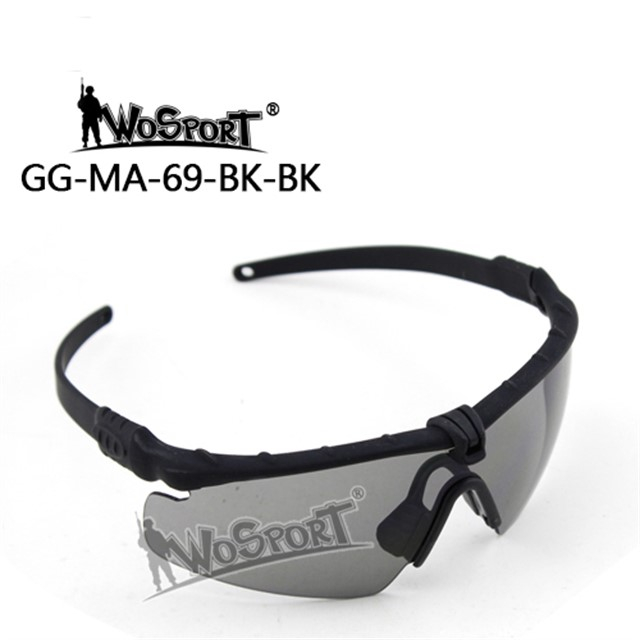 Shooting Safety Goggles MA-69, Black, Dark OD-A-WOSP144-BKBK asgbox.pl Shooting Safety Goggles MA-69, Black, Dark