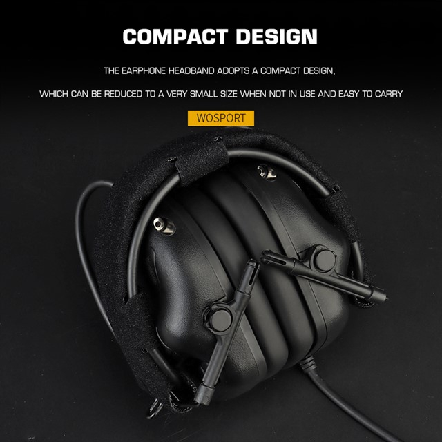 WoSport Active Headset Gen5 plus FAST Helmet Mount - Black OD-A-WOSP147-TAN asgbox.pl WoSport Active Headset Gen5 plus FAST Helmet Mount - Black - obrazek 5