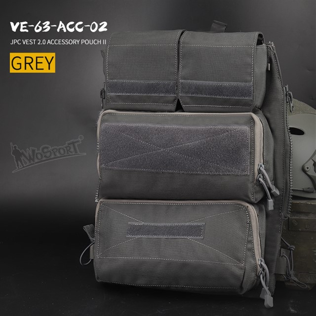 JPC vest 2.0 Accessory Bag II - Grey OD-A-WOSP58-GR asgbox.pl JPC vest 2.0 Accessory Bag II - Grey