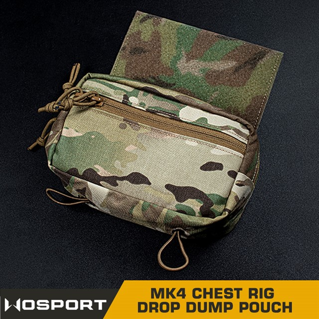 MK4 Chest Rig Drop Dump Pouch - Ranger Green OD-A-WOSP173-RG asgbox.pl MK4 Chest Rig Drop Dump Pouch - Ranger Green - obrazek 2
