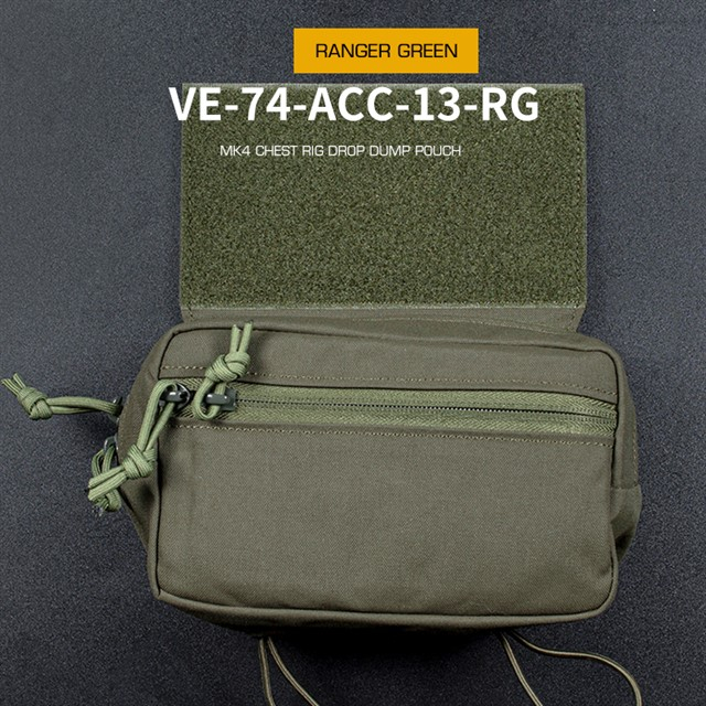 MK4 Chest Rig Drop Dump Pouch - Ranger Green OD-A-WOSP173-RG asgbox.pl MK4 Chest Rig Drop Dump Pouch - Ranger Green