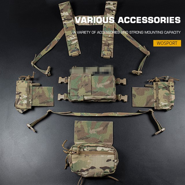 WST Tactical Micro Chest Rig MK4 - Grey OD-A-WOSP174-GR asgbox.pl WST Tactical Micro Chest Rig MK4 - Grey - obrazek 2