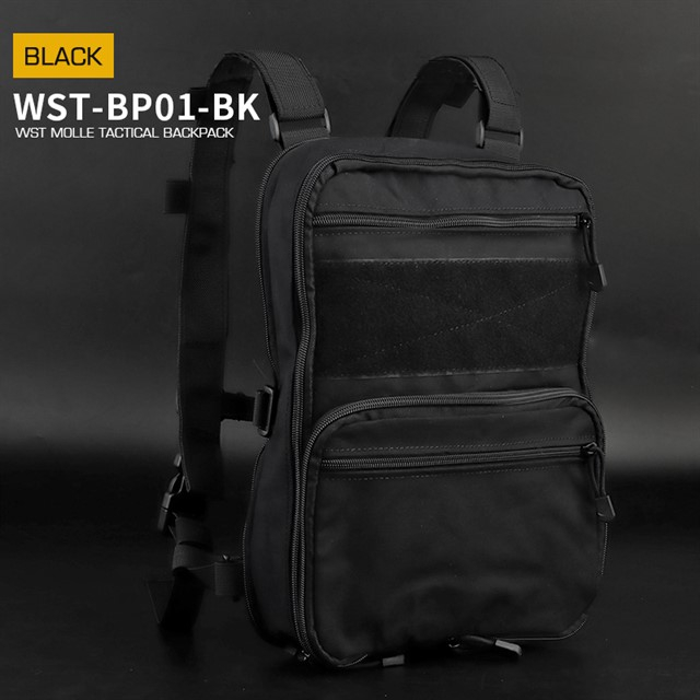 Tactical backpack WST Flat Pack - Black OD-A-WOSP175-BK asgbox.pl Tactical backpack WST Flat Pack - Black