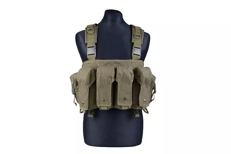 Commando Chest Tactical Vest – Olive Drab OD-A-GFC046-OD asgbox.pl Commando Chest Tactical Vest – Olive Drab - obrazek 2
