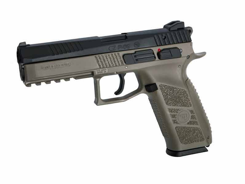ASG CZ P-09 GBB Pistol with Metal Slide, Hard Case - Tan OD-A-ASG074 asgbox.pl ASG CZ P-09 GBB Pistol with Metal Slide, Hard Case - Tan