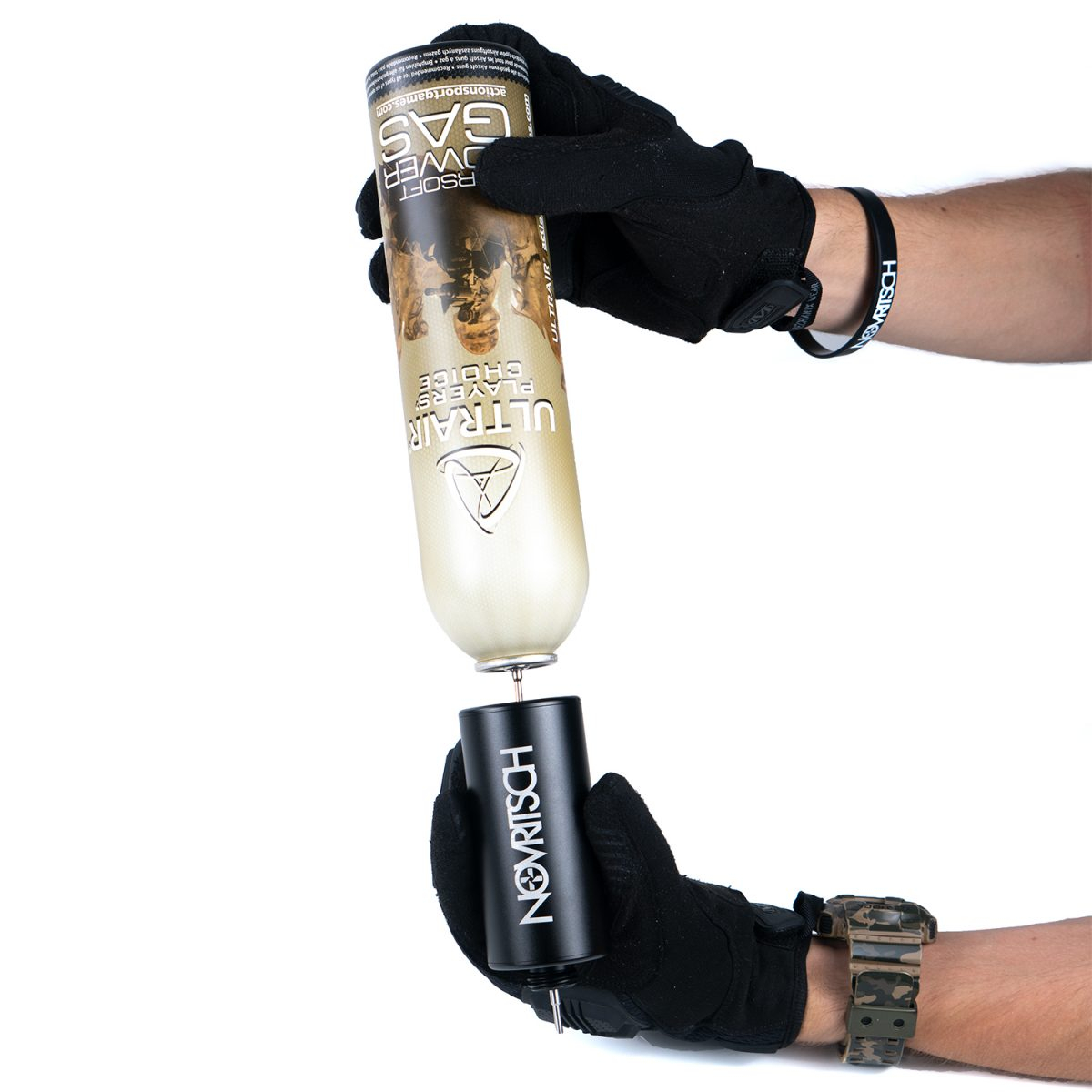 Novritsch Portable Airsoft Gas Container - Black OD-A-NOVRITSCH99 asgbox.pl Novritsch Portable Airsoft Gas Container - Black - obrazek 3