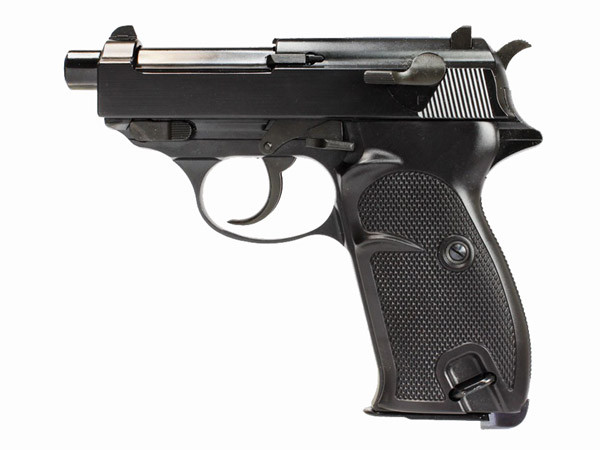 WE GBB Pistol P38K (P010S) with Silencer - Black OD-A-WE00264 asgbox.pl WE GBB Pistol P38K (P010S) with Silencer - Black