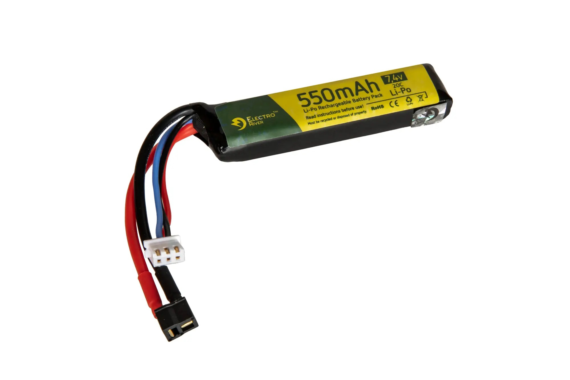 LiPo 7,4V 550mAh 20C Battery for AEP with MOSFET OD-A-ER002 asgbox.pl LiPo 7,4V 550mAh 20C Battery for AEP with MOSFET