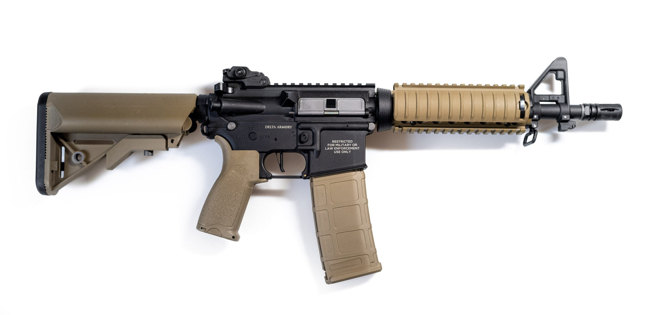 Delta Armory M4 CQB-R BRAVO - Black/Tan OD-A-DA014-TAN asgbox.pl Delta Armory M4 CQB-R BRAVO - Black/Tan - obrazek 2