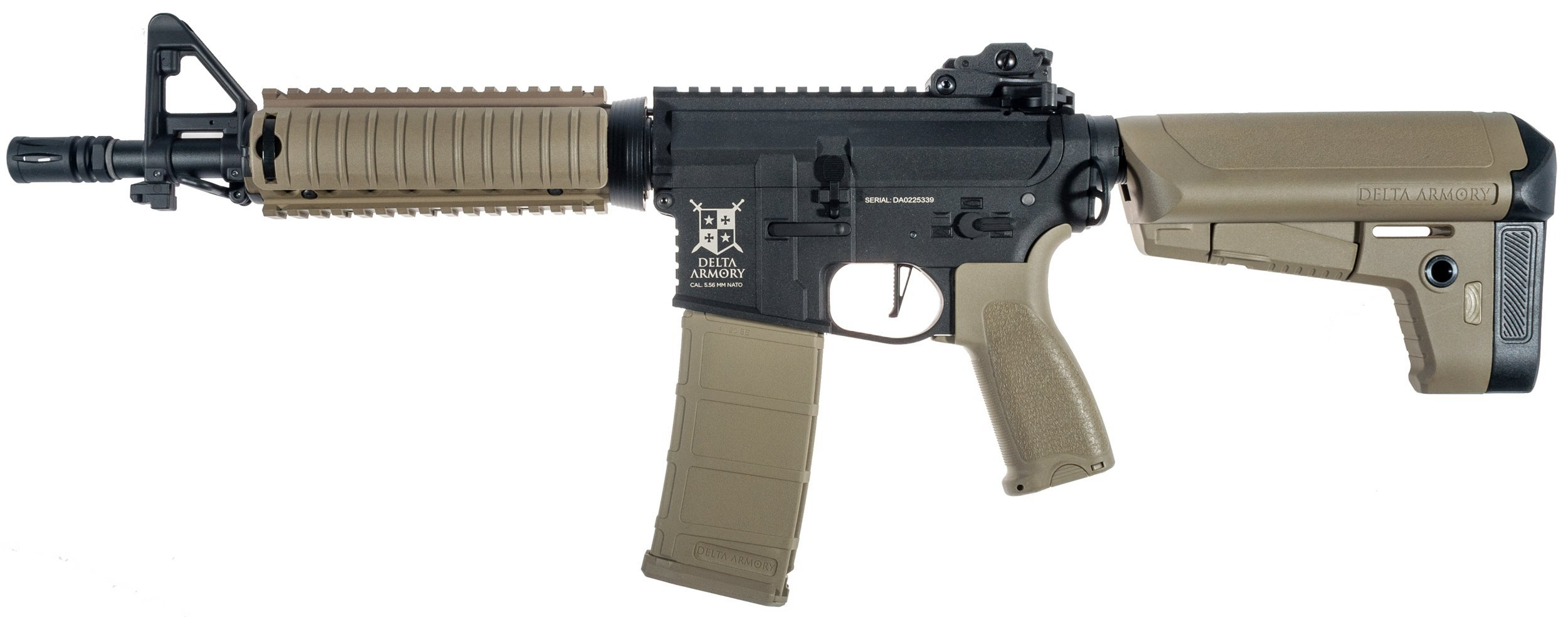 Delta Armory M4 CQB-R BRAVO - Black/Tan OD-A-DA014-TAN asgbox.pl Delta Armory M4 CQB-R BRAVO - Black/Tan